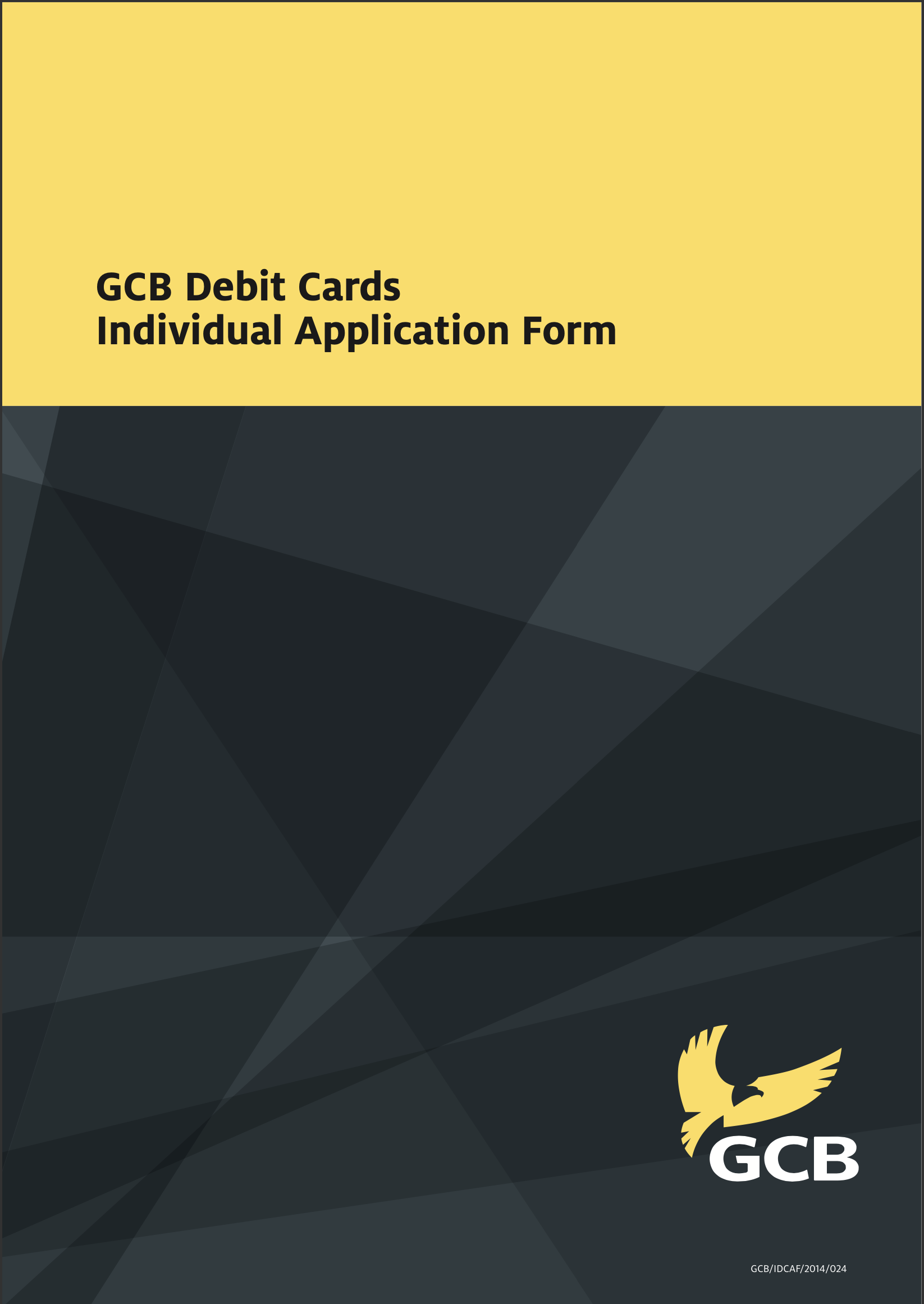 GCB Debit Cards Individual Application Form Revised